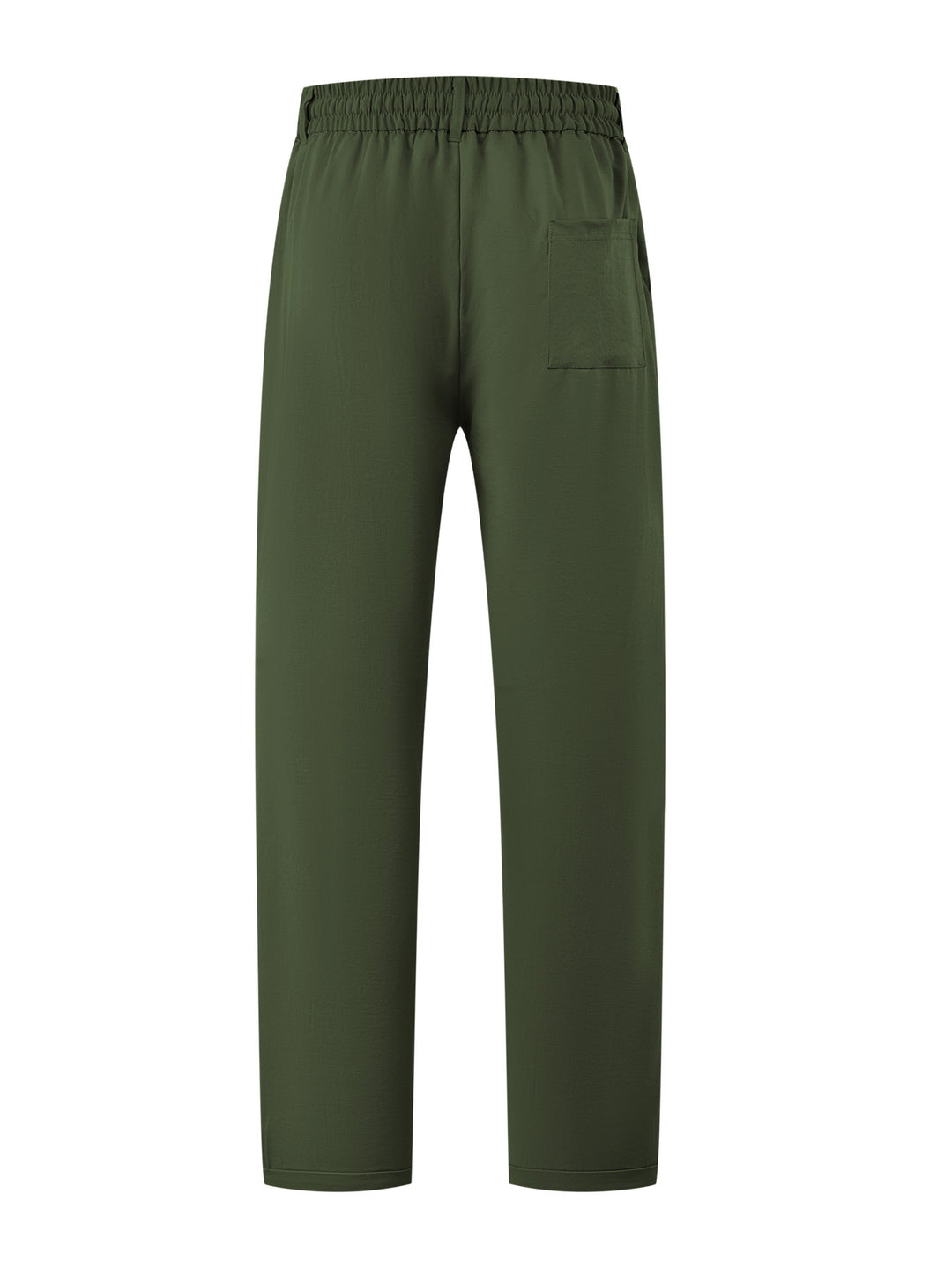 Damen Leichte Relaxhose mit elastischem Bund, geradem Schnitt & aufgesetzter Gesäßtasche EB