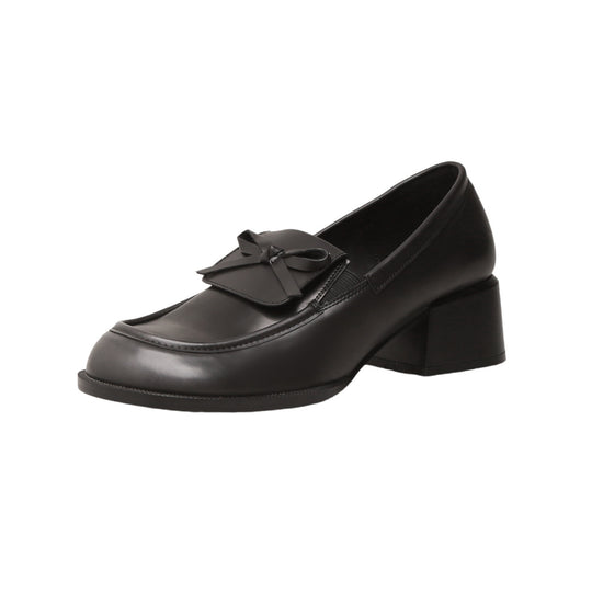 Damen elegante Mokassins mit stilvollem Schleifen-Detail EB