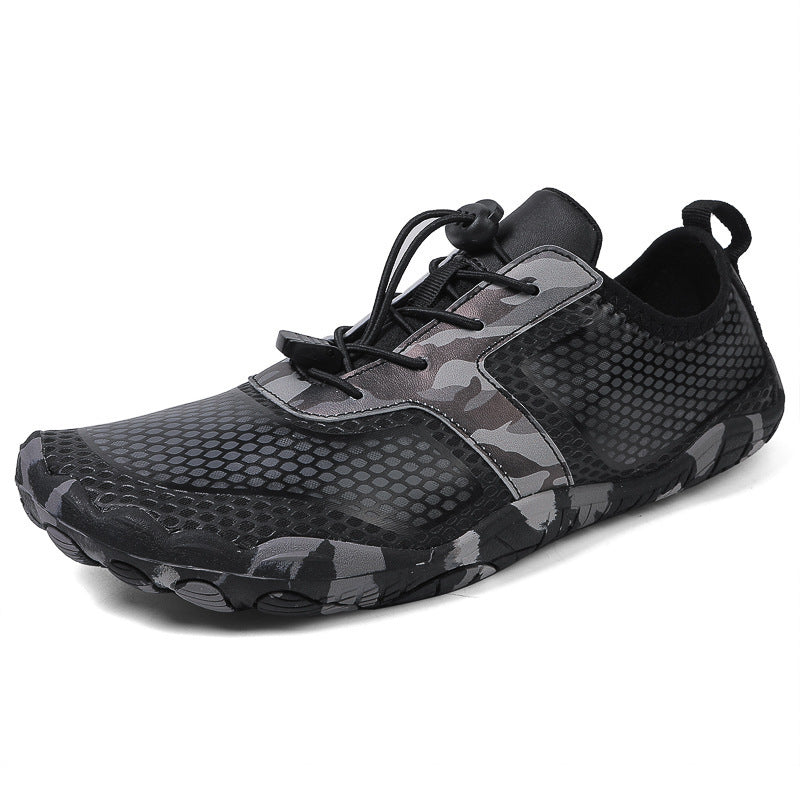Damen vielseitige Aqua-Schuhe mit atmungsaktivem Netzmuster und rutschfester Sohle EB