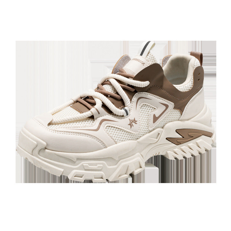 Damen sportliche Chunky Sneakers mit rutschfester Sohle und atmungsaktivem Obermaterial EB