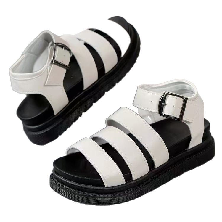 Damen Komfortable Bast-Sandalen mit verstellbarem Riemen und dämpfender Sohle EB