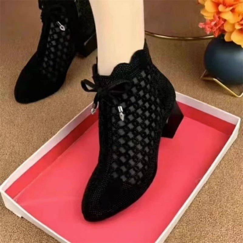 Damen Atmungsaktive Netze Stiefeletten EB