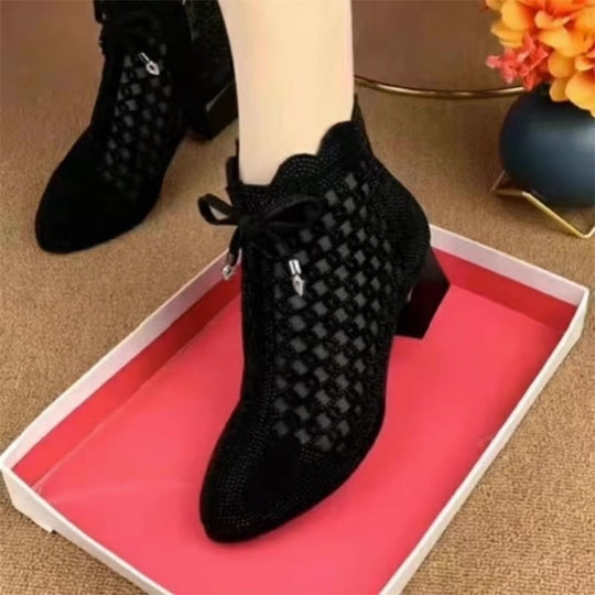 Damen Atmungsaktive Netze Stiefeletten EB