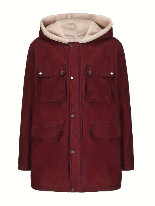 Damen Wickeljacke mit kuscheligem Innenfutter EB