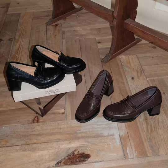 Damen Mokassins mit eleganter Lederverarbeitung und rutschfester Sohle EB