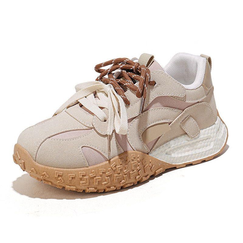 Damen Sportliche Sneakers mit robustem Sohlenprofil und atmungsaktiver Obermaterialstruktur EB