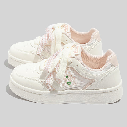 Damen Schnüre Sneakers aus atmungsaktivem Mesh mit einzigartigem Design EB
