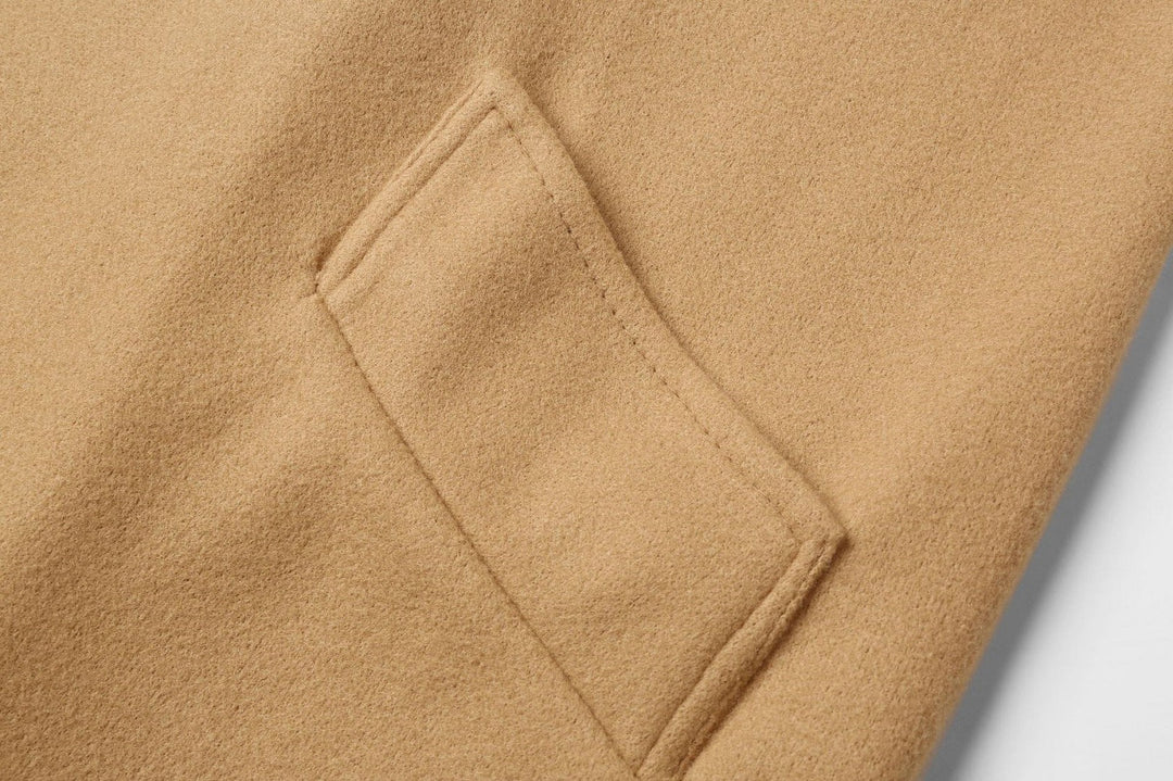 EB | Langer Doppelt Knöpfbarer Woll-Look-Mantel für Frauen