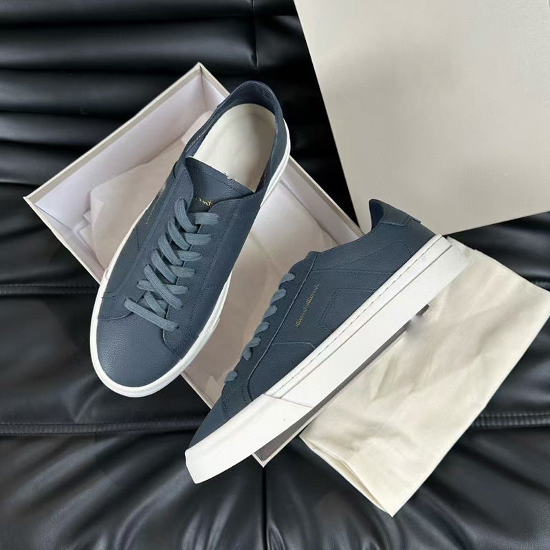 Damen Freizeit Sneakers mit atmungsaktiver Lederstruktur und rutschfester Sohle EB