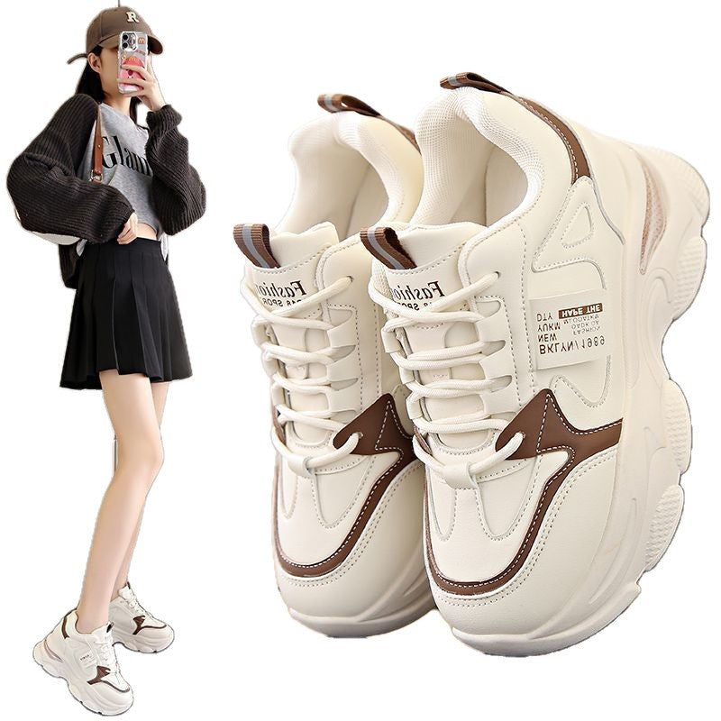 Damen Sportliche Chunky Sneakers mit atmungsaktiver Mesh-Oberfläche und dämpfender Sohle EB