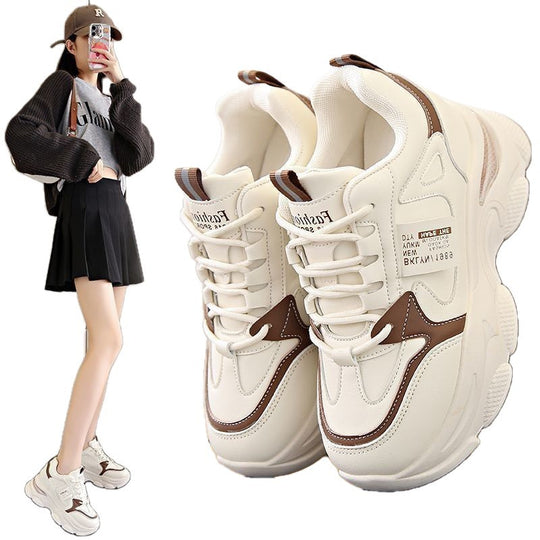 Damen Sportliche Chunky Sneakers mit atmungsaktiver Mesh-Oberfläche und dämpfender Sohle EB