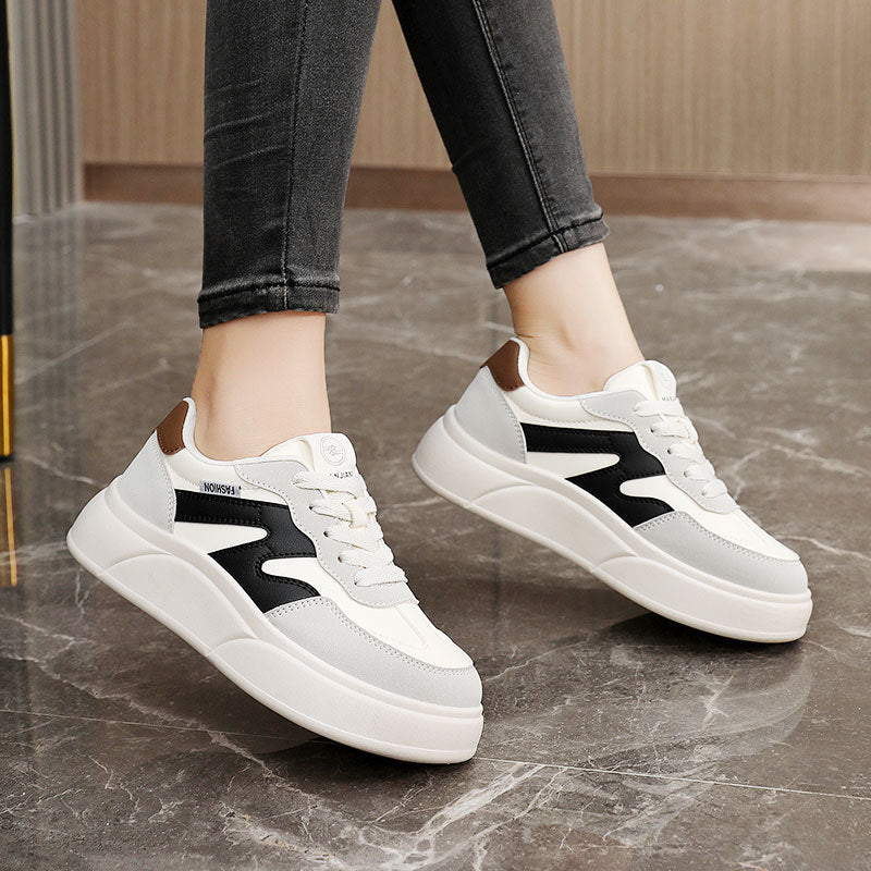 Damen Plattform-Sneaker mit modischem Design und dämpfender Sohle EB