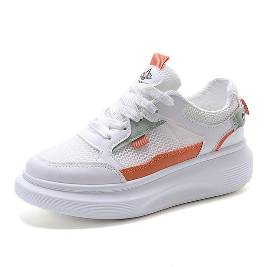 Damen Sportliche Sneakers mit atmungsaktiver Netzstruktur und flexiblem Sohlenprofil EB