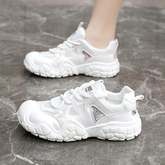 Damen Sportliche Sneaker mit reflektierendem Obermaterial und dämpfender Sohle EB