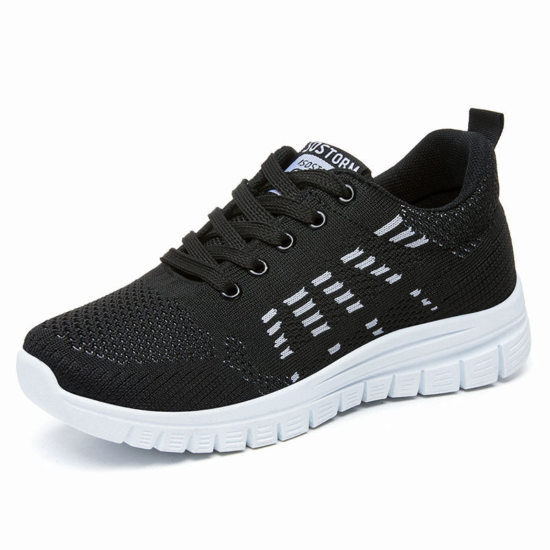 Damen Sportliche und atmungsaktive Sneakers mit elastischem Obermaterial EB