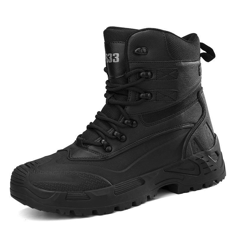 Damen Hohe Arbeitsstiefel mit rutschfester Profilsohle und atmungsaktivem Innenfutter EB