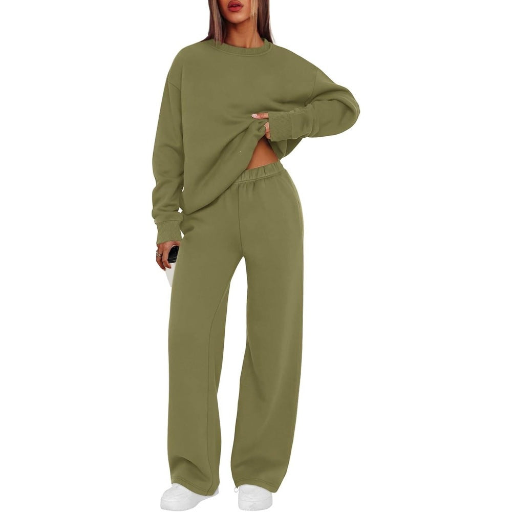 Damen nan lässiges Sweatshirt und weite Jogginghose Set EB
