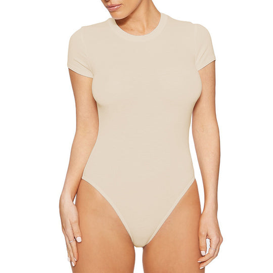 Damen Badesuit mit kurzem Arm und hoher Taillierung EB