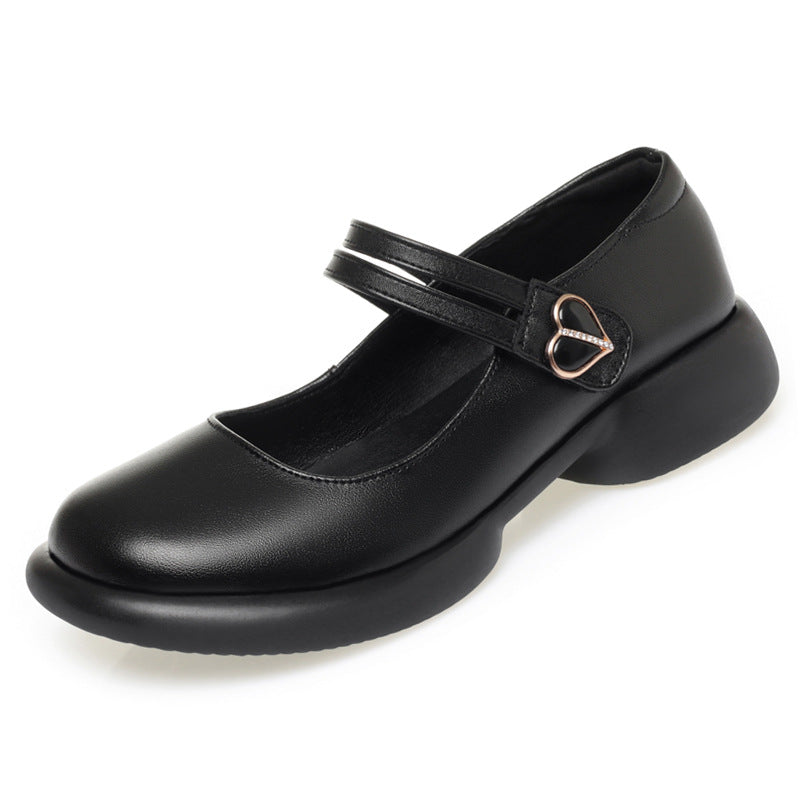 Damen Mary Jane Schuhe mit doppeltem Riemen und komfortabler Sohle EB