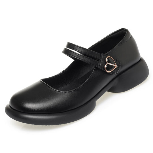 Damen Mary Jane Schuhe mit doppeltem Riemen und komfortabler Sohle EB