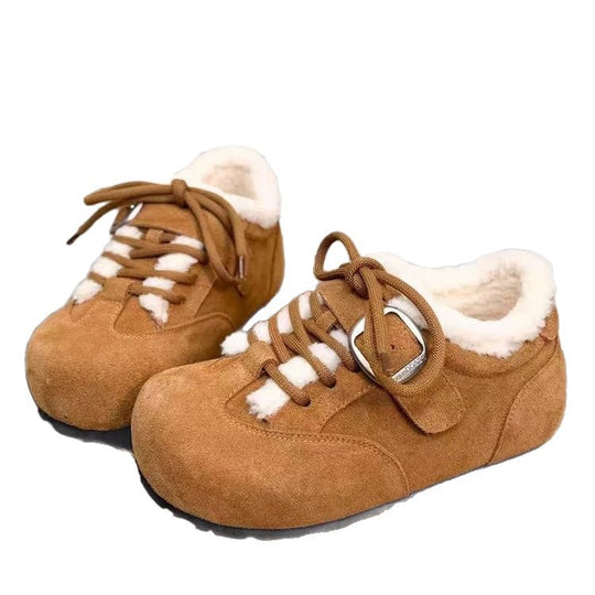 Damen Mokassins mit weichem Futter und verstellbarem Riemen EB