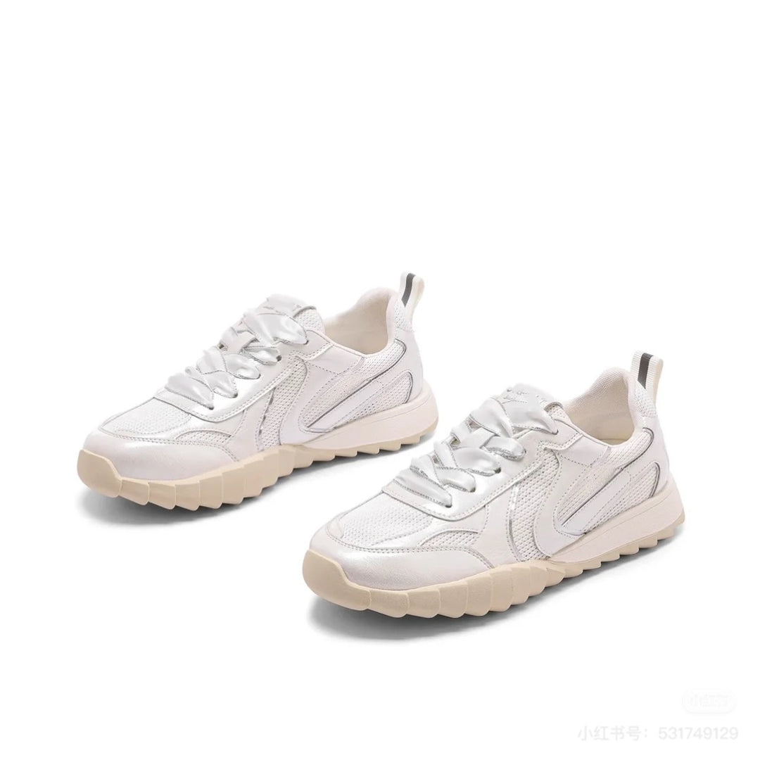 Damen Sportliche Sneakers mit atmungsaktivem Obermaterial und flexibler Sohle EB