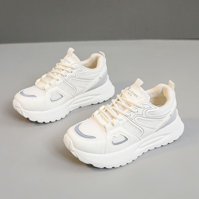 Damen Sportliche High-Top Sneakers mit atmungsaktivem Mesh-Obermaterial und dämpfender Sohle EB