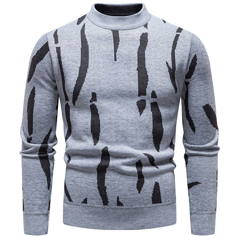 Herren modischer Pullover mit grafischem Muster EB