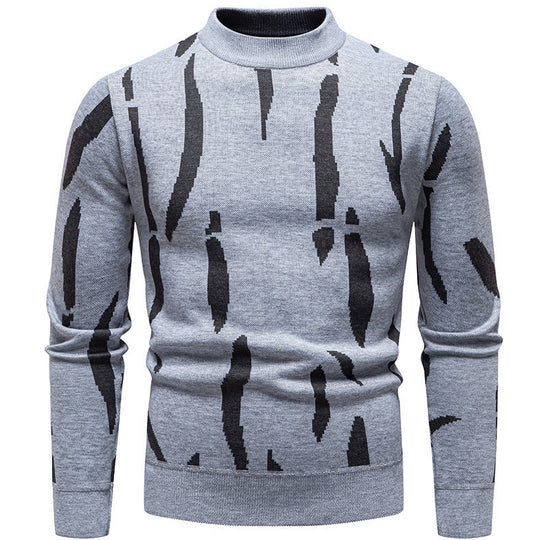 Herren modischer Pullover mit grafischem Muster EB