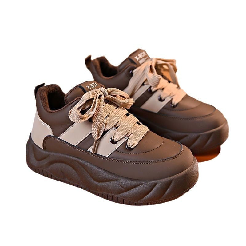 Damen Chunky Sneakers mit gepolsterter Sohle und stylischem Schnürdesign EB
