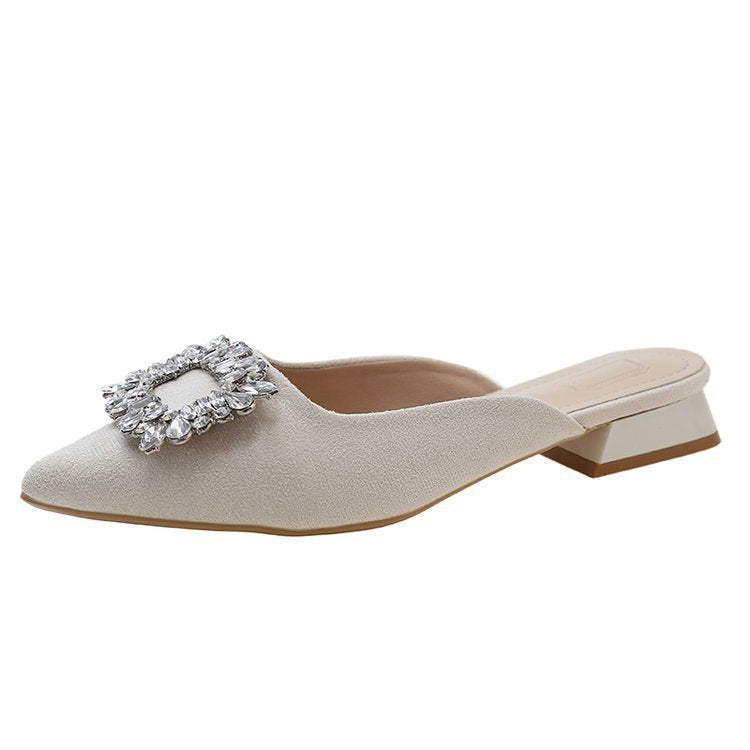 Damen elegante Slingback-Pumps mit Strassdetails EB
