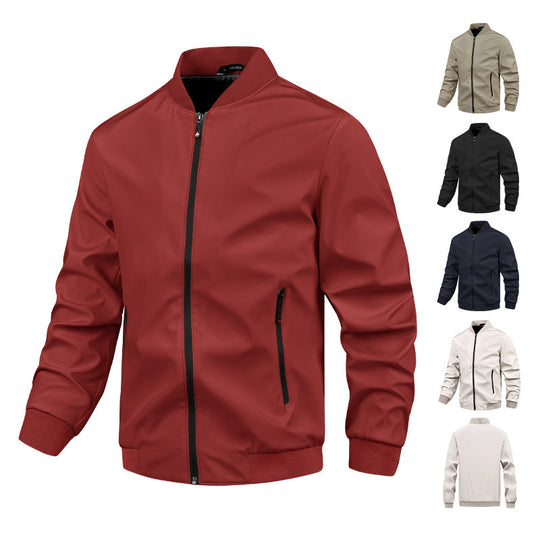 Herren moderne Bomberjacke mit elastischem Bündchen und praktischen Taschen EB