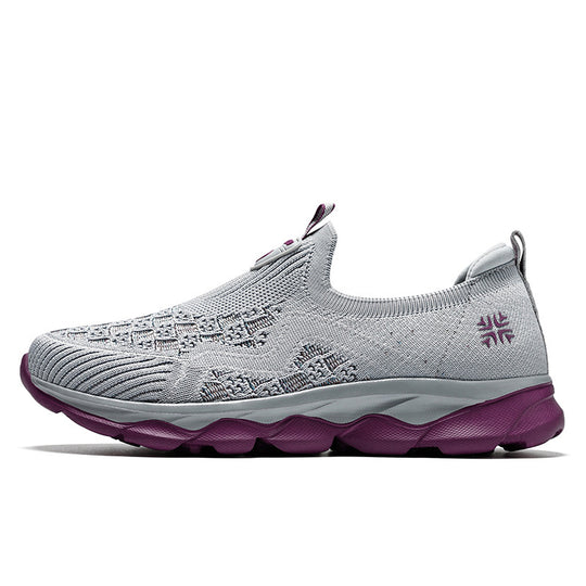 Damen Atmungsaktive Slip-On Spazier-Sneaker mit flexibler Sohle EB