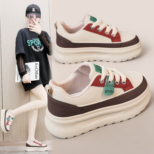 Damen Chunky Sneaker mit dämpfender Laufsohle und atmungsaktivem Mesh-Obermaterial EB