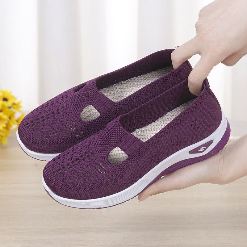 Damen Atmungsaktive und flexible Slip-On Sportschuhe EB