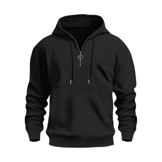 Herren funktionale Kapuzenpullover mit halbem Reißverschluss EB
