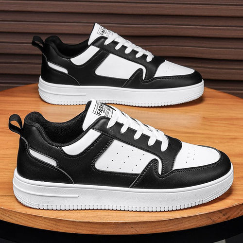 Damen Sportliche Leder Sneakers mit gepolsterter Innensohle EB