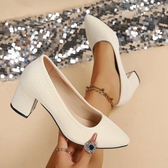 Damen elegante Blockabsatz-Pumps EB