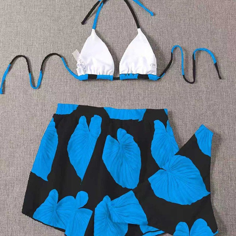 Damen Triangel-Bikini mit modischem Rock EB