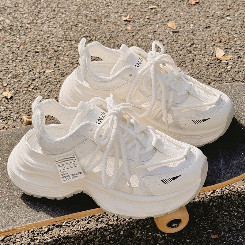 Damen Laufsneaker mit atmungsaktiver Mesh-Oberfläche und flexibler Sohle EB