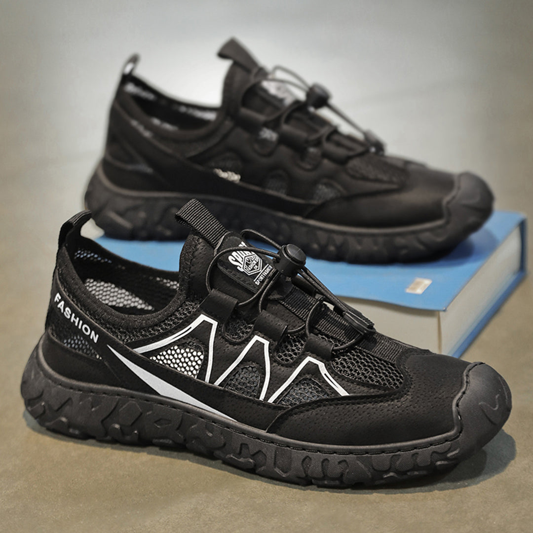 Damen Trendige Freizeit Sneaker mit atmungsaktivem Mesh-Obermaterial und rutschfester Sohle EB