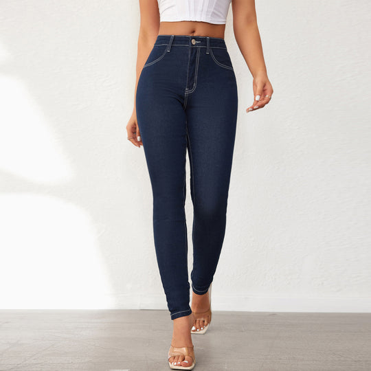 Damen Hochtaillierte Skinny Jeans mit konturierender Passform EB