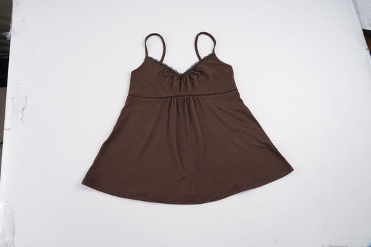 Damen Bustieroberteil mit eleganten Spitzeinsätzen und locker fallendem Schnitt EB