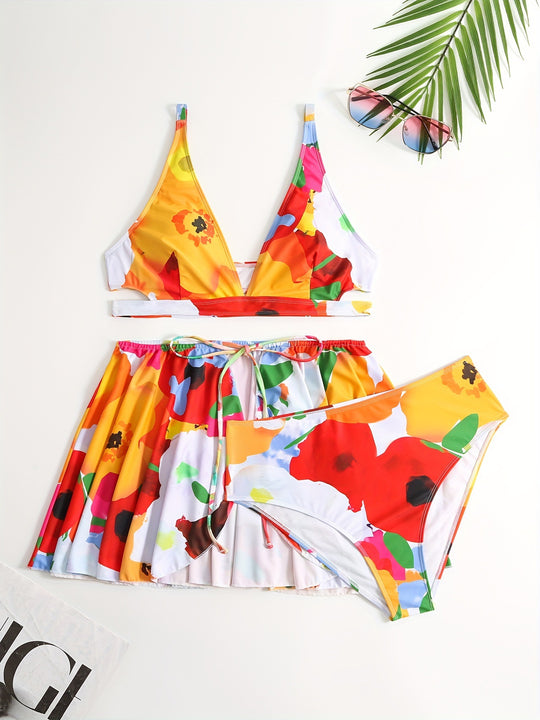 Damen Bikini-Set mit schickem Rock EB