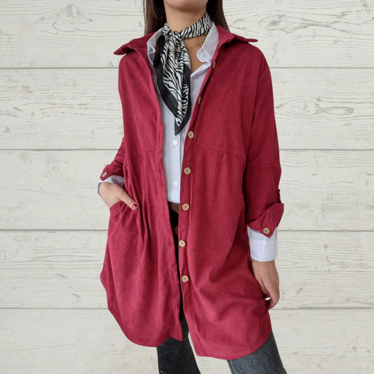Damen Oversized Hemdkleid mit klassischem Karomuster EB