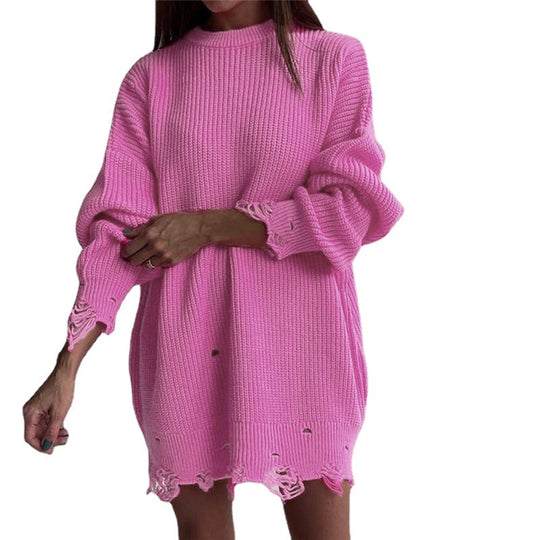 Damen Oversized Strickkleid EB