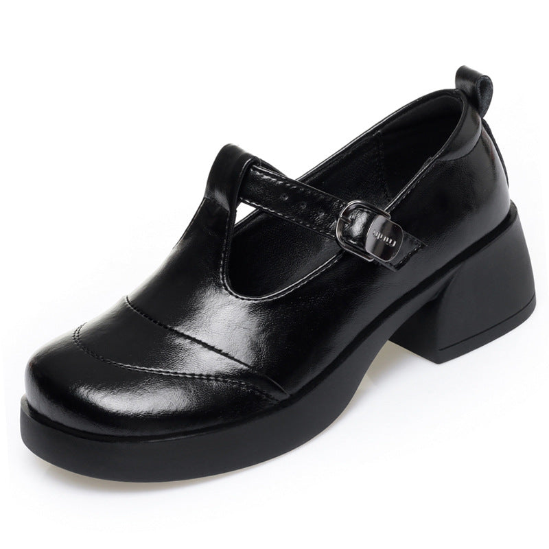 Damen Riemchenpumps mit stabilem Blockabsatz und modischem Riemchen EB