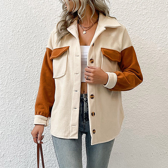 Damen Freizeitjacke mit praktischen Taschen und gemütlichem Stoff EB