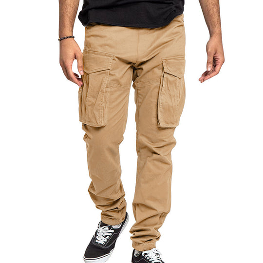 Herren Cargo-Hose mit elastischem Bund und zahlreichen Taschen EB