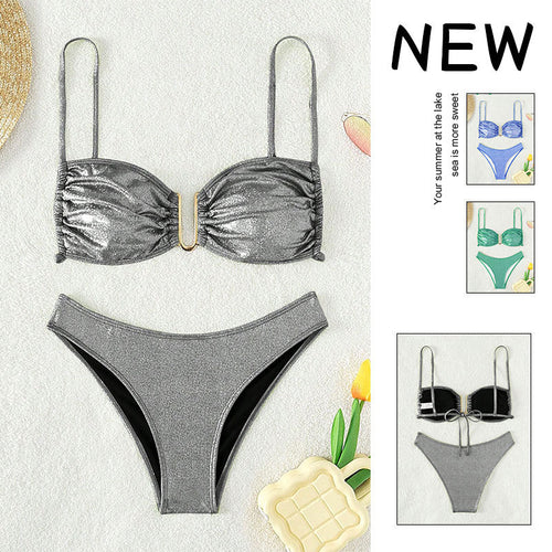 Damen Glitzernder Bikini EB